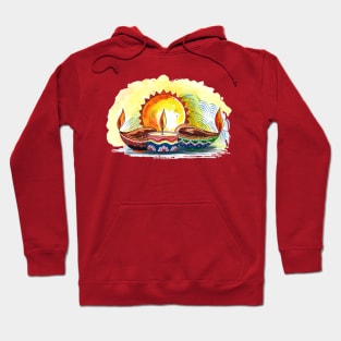 Diwali Concept Watercolor Hoodie